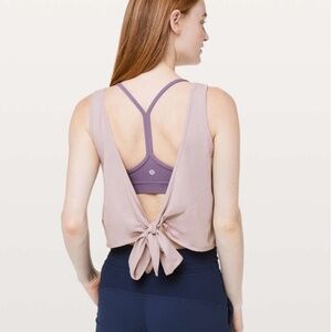 Lululemon It’s a Tie Tank – Smoky Blush – Size 6 – EUC